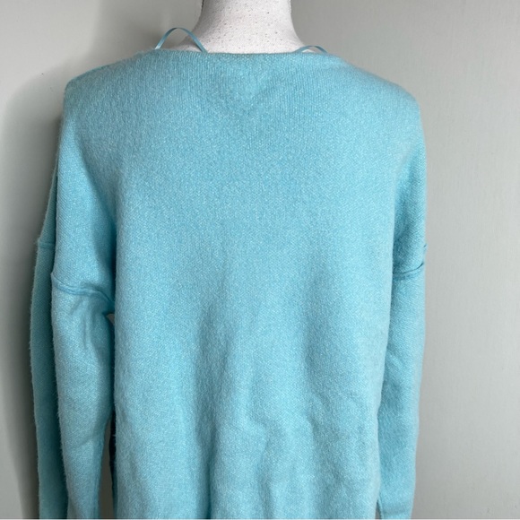 Free People Sweater Weather Oversized V Neck Sweater XS NWT - Picture 9 of 14